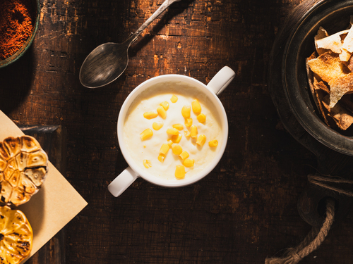 Creamy Chicken Soup with Corn - Creamy chicken soup with corn