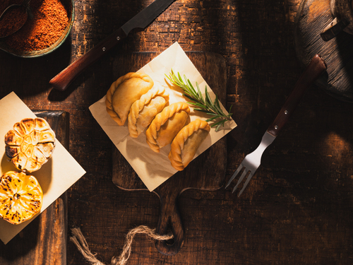 Mayar Restaurant - Meat Samboussa (4 Pieces) - Prepared Dough Stuffed in Meat and Fried Pine with Flavoring.