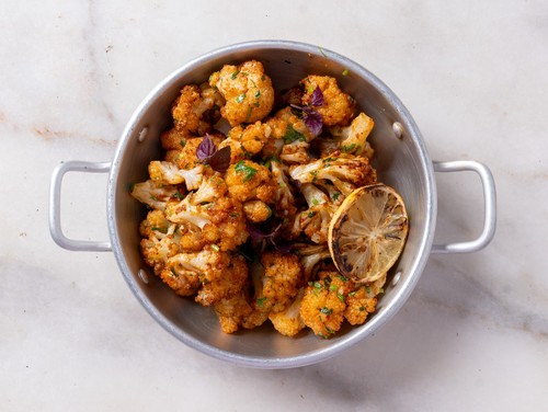 Mayar Restaurant - Spicy Cauliflower - Toasted Cauliflower with Coriander, Garlic, Sour, and Chili