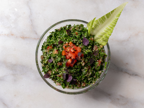 Mayar Restaurant - Tabbouleh Kinwa - Parsley, Tomato. Mixed With Onion & Kinwa Olive Oil & Mayar Herbs.