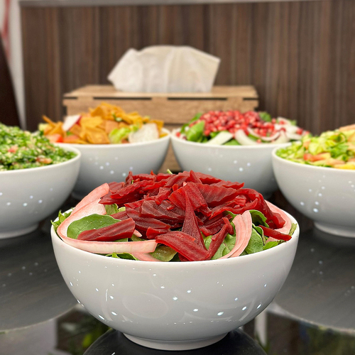 monasabat restaurant - Beetroot Salad - Fresh watercress, beetroot and white onions.