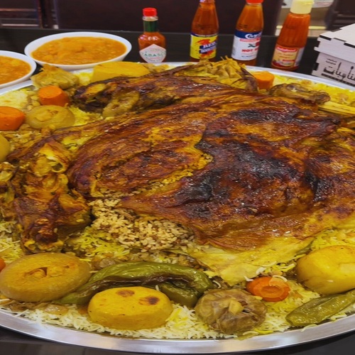 monasabat restaurant - Quarter of Naimi lamb stuffed - ربع خروف نعيمي محشي عيش مصرى ولحم مفروم