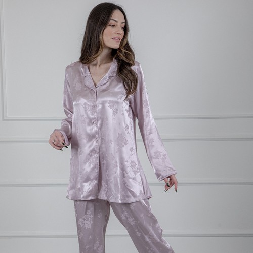 Lilac Fashion - 160370 - بجامه خام ساتان مورد