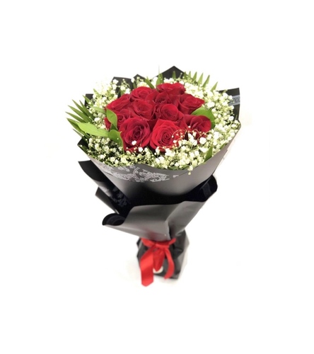 Alawael Flowers - Hand Bouquet 02 - Assortment of natural flowers.