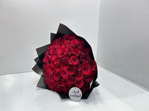 Hand bouquet 10 - Hand
  bouquet of 60 roses with luxury packaging