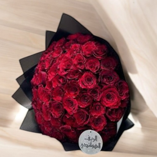 Hand bouquet 10 - Hand
  bouquet of 60 roses with luxury packaging