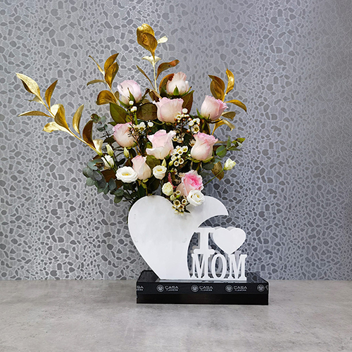 Mom Pink - Height: 65 cm
Width: 50 cm

This stand contains roses.