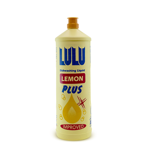 LULU Dish Wash Liquid Lemon 420 ml - Lulu Dish Washing is a lemon scented liquid soap, effective on hard grease, removes food burnt and makes your dishes smells fresh.