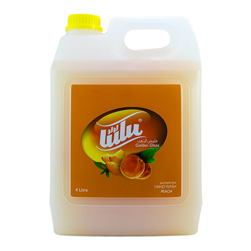 LULU peach Hand Wash 4 Ltr - Lulu hand wash leaves your hands deeply clean, soft and perfumed. Available in wide fragrances variety