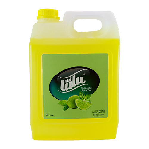 Al Sharhan Industries - LULU lemon mint Hand Wash 4 ltr - Lulu hand wash leaves your hands deeply clean, soft and perfumed. Available in wide fragrances variety