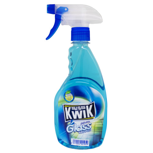 KWIK Glass Cleaner 500 ml - Glass Cleaner helps keep glass looking clean and leaves long-lasting shine on surfaces,quickly dissolves dirt from glass and other surfaces. Streak free shine