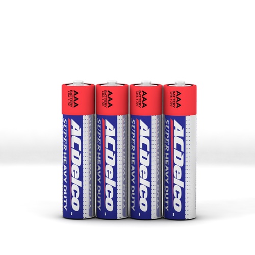 ACDelco Heavy Duty  AAA - 24 Batteries 1.5V - Includes 24 AAA alkaline batteries with 1.5V of long  

lasting power that last up to 3 times longer than other batteries  

Better performance with all devices than other batteries  

Longer life: Energy saving without leakage when kept in a cool and dry
place  

No mercury Or cadmium, safe for home use and environmentally friendly.