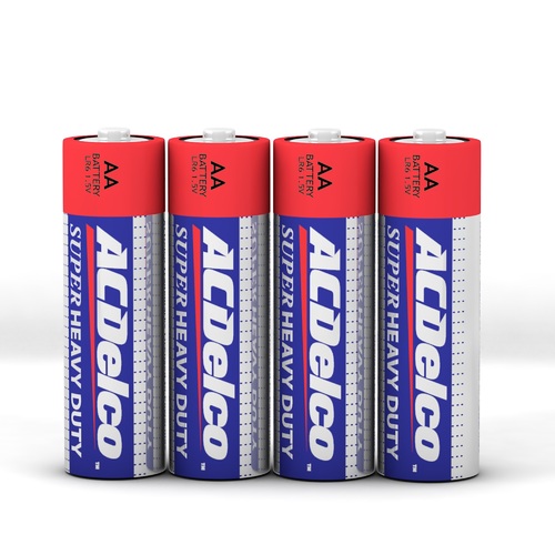 ACDelco Heavy Duty  AA-40 Batteries 1.5V - Includes 40 AA alkaline batteries with 1.5V of long  lasting power that last up to 3 times longer than other batteries  Better performance with all devices than other batteries  Longer life: Energy saving without leakage when kept in a cool and dry place  No mercury Or cadmium, safe for home use and environmentally friendly.