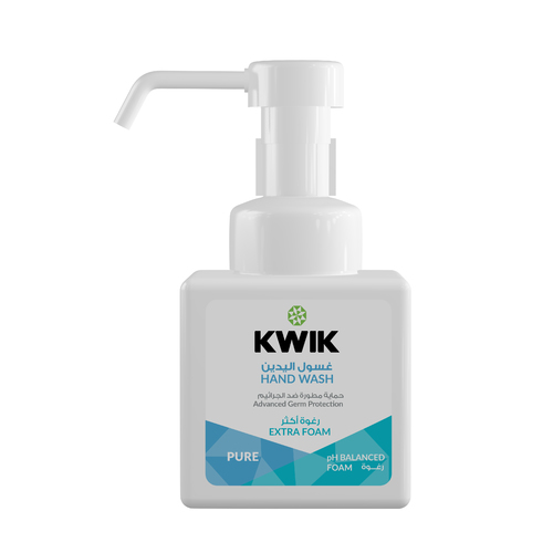 Al Sharhan Industries - Kwik Hand Wash Foam Pure - Kwik Hand Wash Foam
Antibacterial Advanced Germ Protection Extra Foam (Pure) (250ml)