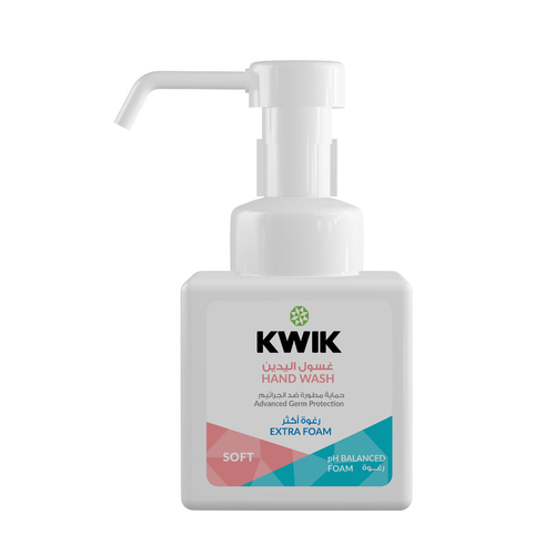 Al Sharhan Industries - Kwik Hand Wash Foam Soft - Kwik Hand Wash Foam
Antibacterial Advanced Germ Protection Extra Foam (Soft) (250ml)