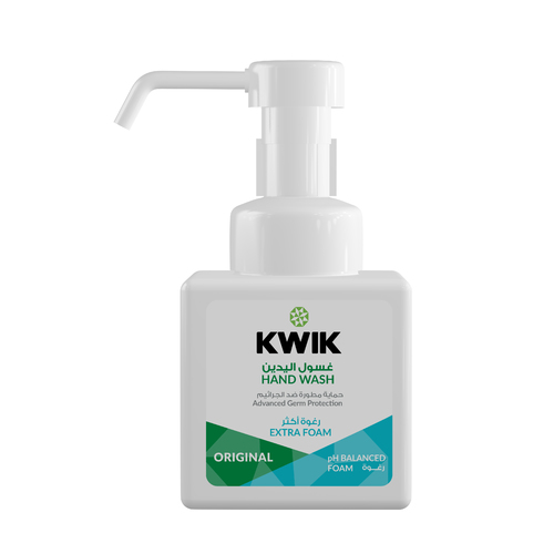 Kwik Hand Wash Foam Original - Kwik Hand Wash Foam
Antibacterial Advanced Germ Protection Extra Foam (Original) (250ml)