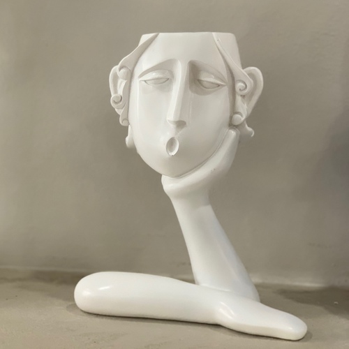 face statue- white - Small size