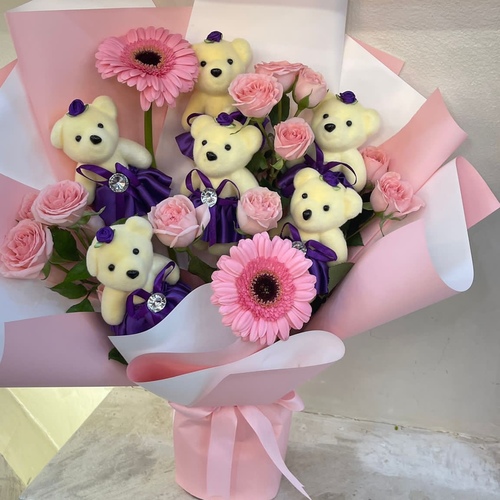 Flowers Factory. - bears bouquet