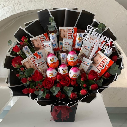 bouquet chocolate (kinder) - 20 pieces of kinder chocolate