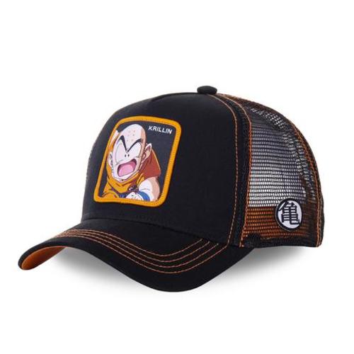 DRAGON BALL Z KRILLIN BLACK TRUCKER CAP