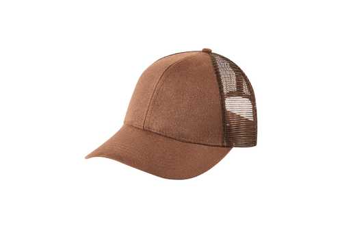 Try Dot - Suede Trucker Brown Cap