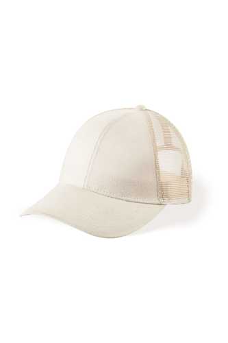 Suede Trucker Creme Cap