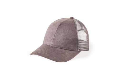 Suede Trucker Grey Cap