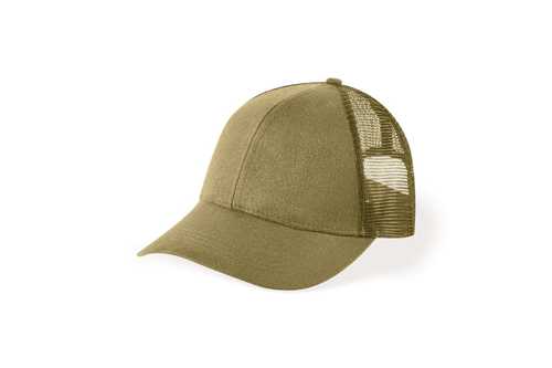 Suede Trucker Army Green Cap