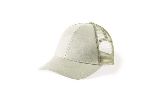 Suede Trucker Mint Green Cap