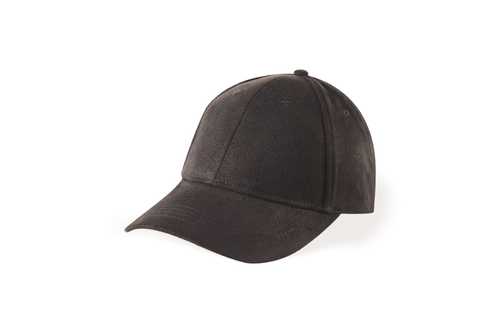 Full Suede Black Cap