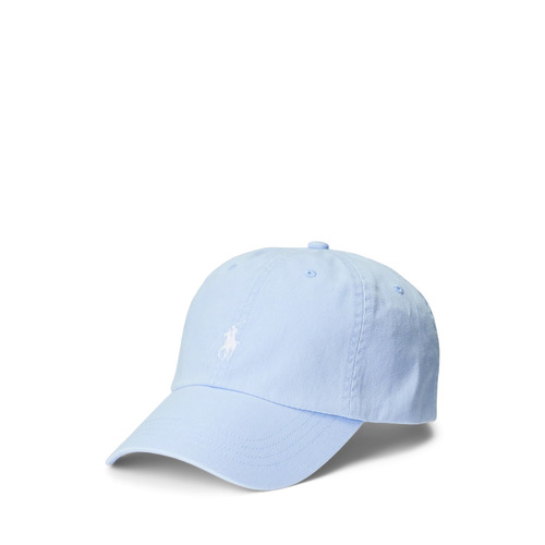 Cotton Chino Ball Cap Sky-Blue Pony Logo