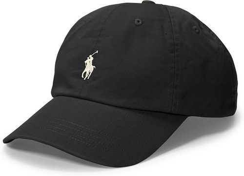 Cotton Chino Ball Cap Charcoal Pony Logo