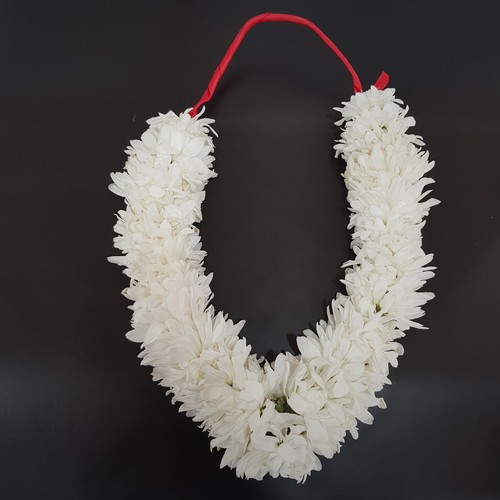 kids White Craze collar 103 - The white Craze flower forms a wonderful Collar  Length 35cm