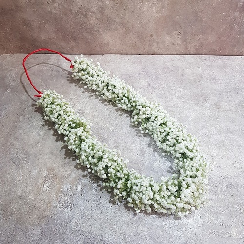 Gypsophilia collar for adults grown ups 116 - white Gypsophilia collar  lenght 70 cm