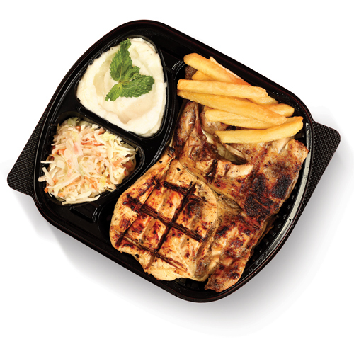 Chicken Platter - Grilled Chicken, French Fries, Garlic paste & Mixed Pickles