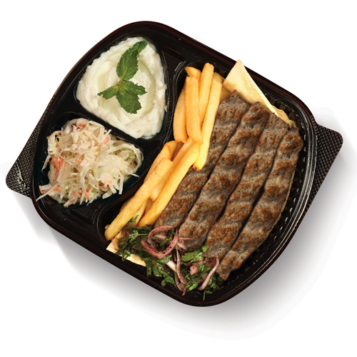 Chicken Kabab - Chicken Kebab, French Fries, Garlic Paste & Mixed Pickles