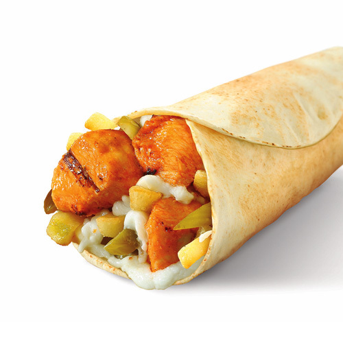 Classic Taouk Sandwich - Grilled taouk, garlic, pickles & french fries in Lebanese bread.