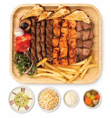 Large mix grill with lamb