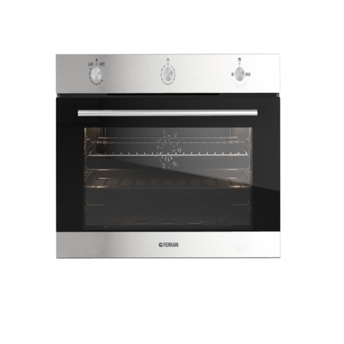 Gas Oven - Specifications:

Built in gas oven, 64 liter
capacity

 6 fan and skewer programs

2200W oven and 2000W grill

Heat-resistant, easy-to-clean
glass

Made in italy

One year warranty