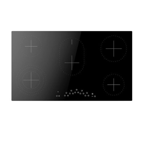 ceramic hobs touch control size 90 cm - Elertic Ceramic Hob 60*90 cm, Black, 5 cooking zones, 220-240 Volt, 50/60 Htz, 8700W,