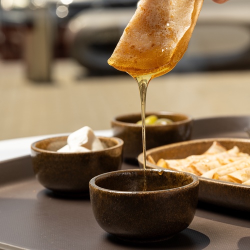 مصابيب قشطة مع العسل