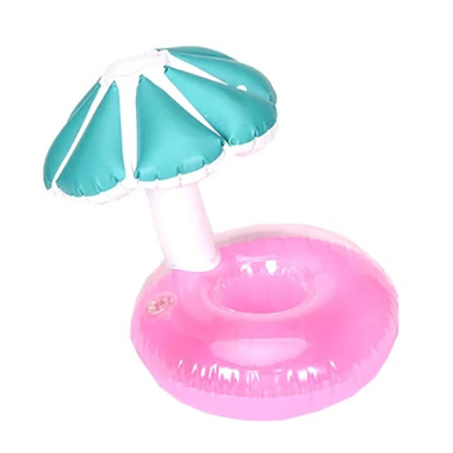 Vally - Mushroom Floating Drink Holder - Aqua & Pink Mushroom Shaped Floating Drink Holder