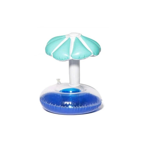 Mushroom Floating Drink Holder - Aqua & Blue Mushroom Shaped Floating Drink Holder