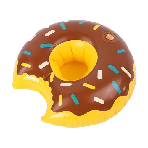 Donuts Floating Drink Holder - Brown Donuts Shaped Floating Drink Holder