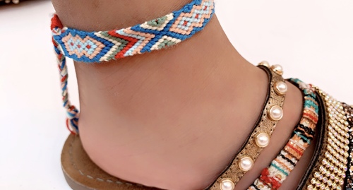 Handmade clouds design bracelet / anklet - Handmade clouds design ( bracelet / anklet )