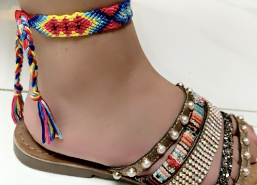 Vally - Handmade rainbow design bracelet / anklet - Handmade rainbow design ( bracelet / anklet )