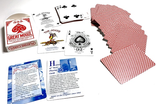 Vally - Abu tabr red playing cards - Material: Paper Cardboard