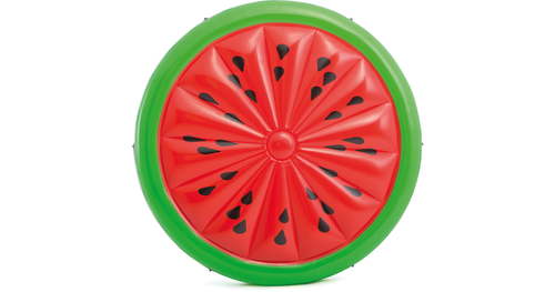 جزيرة البطيخ - Intex circular lilo with watermelon design.

Made from resistant materials, can be used in the pool or for sunbathing.

Perfect for 2 adults, suitable for a maximum weight of 200 kg