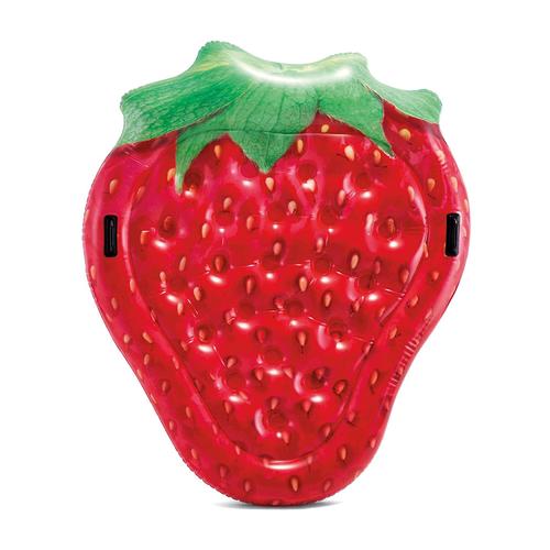 جزيرة الفراولة الحمراء - Grab a friend and head for the pool with this Intex® Red Strawberry Island. Relax and lounge in sweet style at your summer pool parties all summer long. This pool float is constructed with durable 12ga vinyl, strawberry design and includes 2 heavy-duty handles for safety.Realistic strawberry design Approximate deflated size: 66in (L) X 56in (W) Approximate inflated size: 63in (L) x 52in (W) Constructed with 12ga vinyl Equipped with 2 heavy-duty handles Includes a repair patch Age grading: Adult Weight capacity: 220 lb