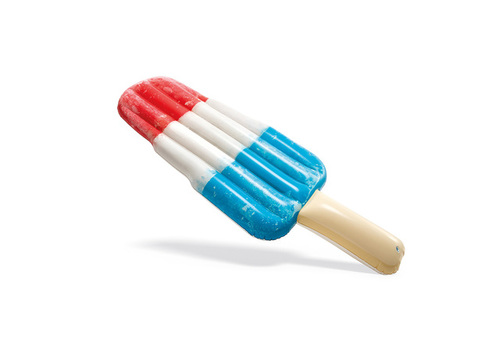 طفاحة الآيس كريم - Float your summer day away on the nostalgic Ice Pop Float. Perfect for lounging by the pool and bringing a fun treat to your next summer pool party.Firecracker popsicle design Approximate inflated size 72in L x 26in W x 8in H Deflated 75in x 30in 11 ga vinyl 220 lb max weight limit Weight:2.32 LBS Dimensions:8.38in x 7.75in x 2.75in